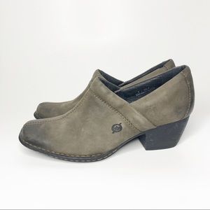 BORN distressed leather booties sz 6
